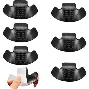 Jadive 6 Pack Boot Toe Guards Work Shoe Toe Protector Simple Application Boot Guard Toe Protector Toe Covers for Boots Shoe Care Accessories with Sandpaper