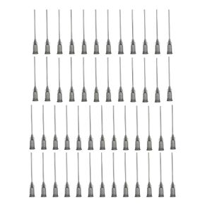 PATIKIL Blunt Tip Dispensing Needles 1.5 Inch, 50 Pcs 27G Industrial Liquid Dispenser Needle with Lure Lock for Refilling Liquid Inks Adhesive Glue