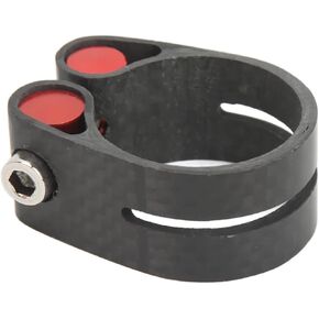 EVTSCAN Bike Seat Post Clamp - Carbon Fiber Lightweight Bike Seatpost Clamp Bike Seat Adapter Seat Post Clamp Binder Clamp or Road Bikes Mountain Bike(27.2mm)