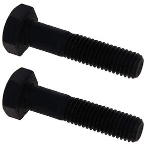 MroMax M8 Left Hand Hex Bolt M8-1.25 x 50mm Hex Head Screw Bolts Carbon Steel Fully Threaded Metric Hex Bolts Grade 12.9 Black 2Pcs
