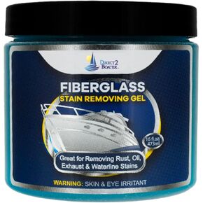 Fiberglass Stain Remover Gel 16 oz - Jar FSR Cleaner, FSR Boat Cleaner, FSR Stain Remover, FSR Gel, Rust Remover