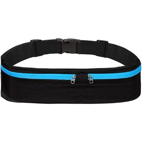 Running Belt Bag Sports Hip Bag Men and Women Running Belt Fitness Running Belt, Walking, Gym, Sports Can hold phone keys (Blue)