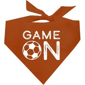 Game On Soccer Dog Bandana (Black, XS 1073)