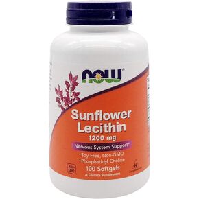 NOW FOODS Sunflower Lecithin 1200MG, 100 Count