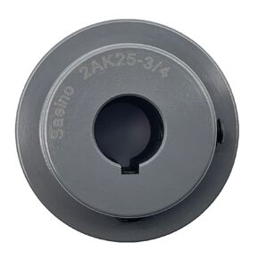 2AK25-3/4 Double Groove Fixed Bore V Belt Pulley,drive pulley 2.55"OD,3/4" Bore,V Belt Sheave Cast Iron for A AX 3L 4L V-Belts