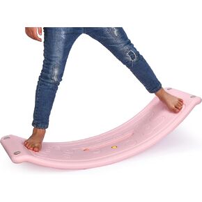 Dazmers Balance Board - Wobbler Balancing Board for Kids - Balance Board Toddler Wood - Rocker Wood Practice Balance - Trainer Board Toy for Toddler and Teens - Physical Exercise for All Ages