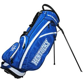 Team Golf NCAA Lightweight, 14-Way Top, Spring Action Stand, Insulated Cooler Pocket, Padded Strap
