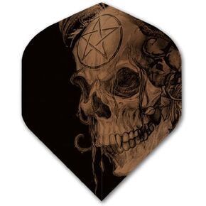 US Darts 3 Sets (9 Flights) Alchemy Copper Samian Skull Standard Dart Flights