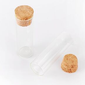 28pcs 20ml Cork Test Tubes,Vials with Corks,Test Tubes with Caps.