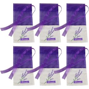 VALICLUD 30pcs Sachet Bags Lavender Bags Organza Bags Spice Bags Empty Drawstring Bag Small Mesh Bags (Purple)