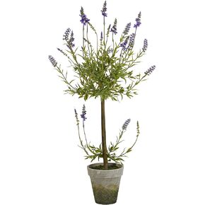 Nearly Natural 34in. Lavender Single Ball Topiary Artificial Tree