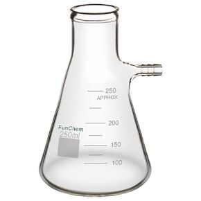 250 mL Glass Filtering Flask, Bolt Neck with Tubulation