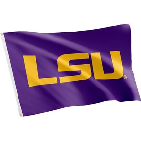 Desert Cactus LSU Flag Tigers Geaux Louisiana State University Flag Banners 100% Polyester Indoor Outdoor 3x5 feet Flags (Style 1)