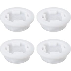 4pcs 2" Bung Cap Fine Thread Poly Buttress Drum Bung for 55 Gallon Plastic Drum, White