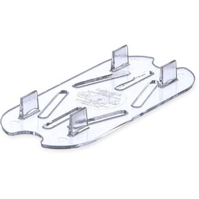 Carlisle FoodService Products CFS 1033507 TopNotch Polycarbonate Drain Shelf, 5" Length x 2.38" Width x 5/8" Height, Clear, For One-Ninth Size Food Pan (Case of 6)