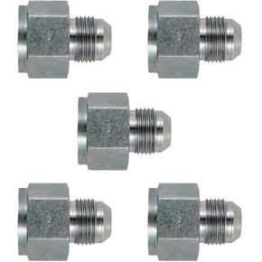 1/2" JIC Female x 3/8" JIC Male Straight Union/Joiner Hydraulic Adapter Fitting (5-PACK) | 2406-08-06