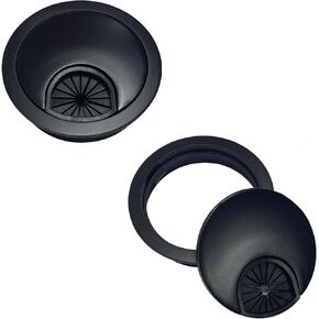 [2 Pack] Metal Desk Grommet 2 Inch(50mm) Metal Desk Hole Cover for Cables Zinc Alloy Desk Cord Hole Cover for Managing & Hiding Wire Cable