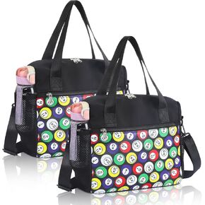 2 قطعة حقيبة بينجو مع جيوب، حقائب كبيرة من بينجو داوبر، حقيبة بينجو كبيرة لمستلزمات البنغو، هدايا للنساء in Kuwait