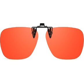 Clip On Blue Light Blocking Glasses for Prescription Glasses Women Men, Fit Over Glasses for Computer, TV, Gaming