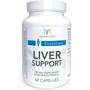 Mannatech Liver Support 60 Capsules. Liver Detox and Liver Cleanse for a Healthier Liver Function. Contains Inositol, Dandelion Root, Licorice Root, Milk Thistle, Turmeric Extract & Aloe Vera Extract