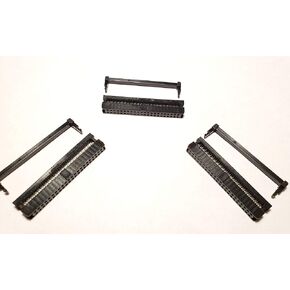 Connectors Pro10-Pack 2X22 44 Pins 2mm Pitch Dual Rows IDC Socket, 44P 10 Sets Pack, Terminates to 1mm Flat Ribbon Cable