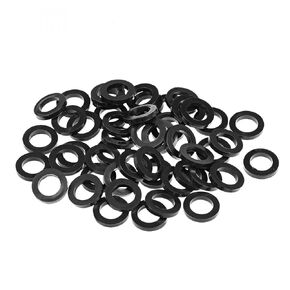 uxcell Rubber Flat Washers 7mm OD 3mm ID 1.2mm Thickness for Faucet Pipe Water Hose, Pack of 50