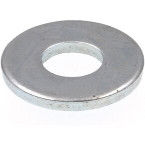 Prime-Line 9080595 Flat Washers, SAE, #10 X 1/2 In. OD, Zinc Plated Steel (100 Pack)