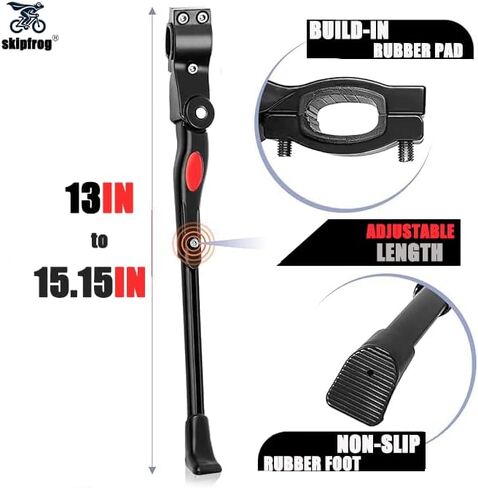 حامل خلفي قابل للتعديل للدراجة - لدراجات الأطفال مقاس 16 بوصة إلى 20 بوصة أو دراجات جبلية مقاس 24 بوصة إلى 29 بوصة ودراجات الطرق الهجينة MTB & 700C - سبائك ألومنيوم عالية الجودة مع تصميم مشبك جديد in Kuwait