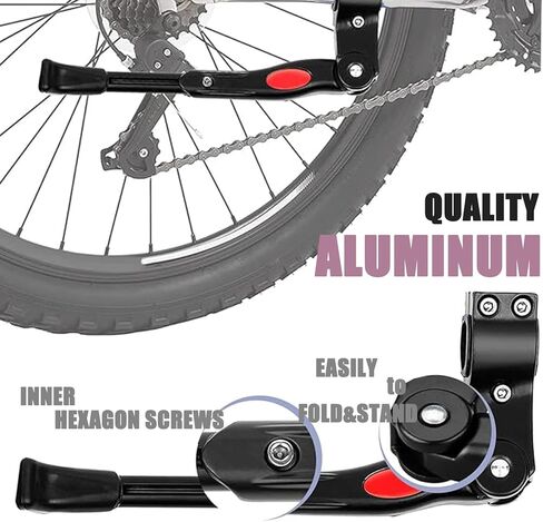 حامل خلفي قابل للتعديل للدراجة - لدراجات الأطفال مقاس 16 بوصة إلى 20 بوصة أو دراجات جبلية مقاس 24 بوصة إلى 29 بوصة ودراجات الطرق الهجينة MTB & 700C - سبائك ألومنيوم عالية الجودة مع تصميم مشبك جديد in Kuwait