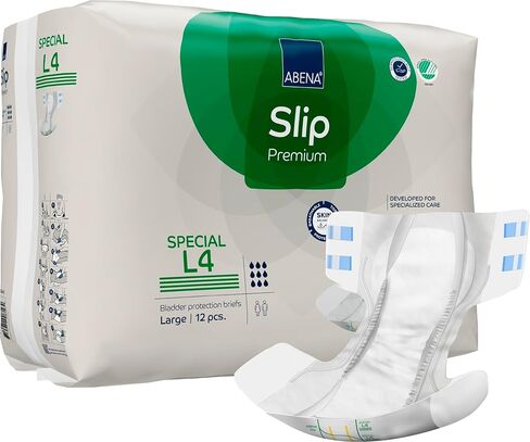 Abena Slip Special (Formerly Abri-Form L4) - Incontinence Briefs, Level 4, Large, 12 Count in Saudi Arabia
