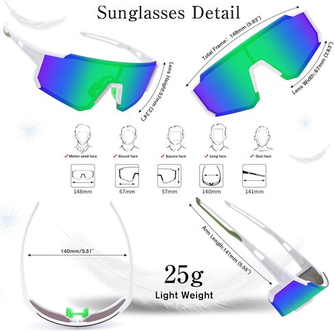 Polarized Sports Sunglasses UV Protectionfor Men Women baseball Cycling hiking Sunglasses in Saudi Arabia