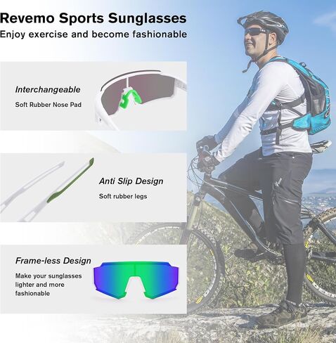 Polarized Sports Sunglasses UV Protectionfor Men Women baseball Cycling hiking Sunglasses in Saudi Arabia