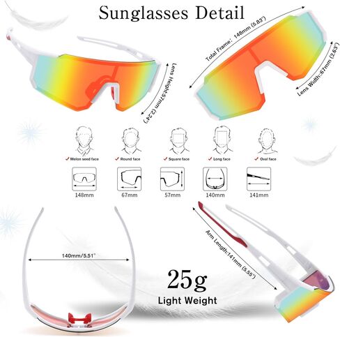 Polarized Sports Sunglasses UV Protectionfor Men Women baseball Cycling hiking Sunglasses in Saudi Arabia