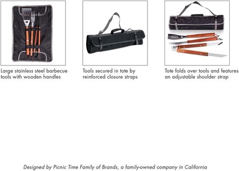 Picnic TIME NCAA 3-Piece BBQ Tote & Grill Set in Saudi Arabia