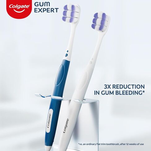 Colgate 360 Extra Soft Toothbrush for Sensitive Teeth and Gums with Tongue and Cheek Cleaner - 2 Count in Saudi Arabia