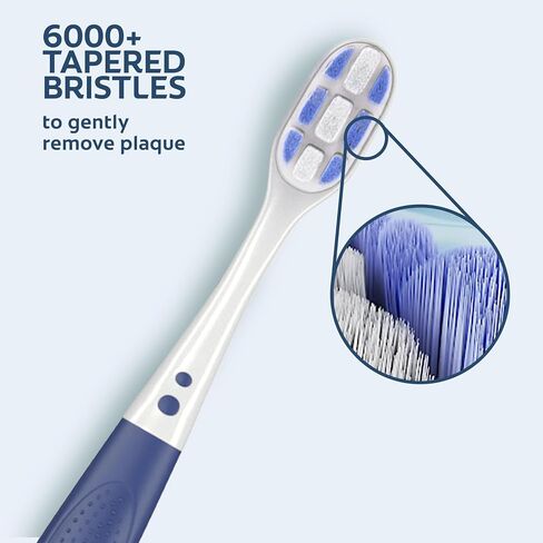 Colgate 360 Extra Soft Toothbrush for Sensitive Teeth and Gums with Tongue and Cheek Cleaner - 2 Count in Saudi Arabia