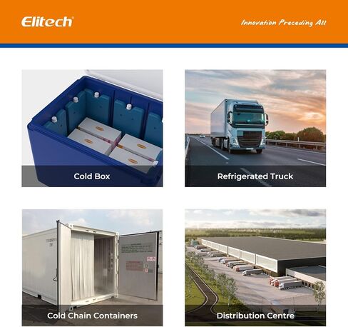 Elitech Tlog 10E مسجل بيانات درجة الحرارة الرقمي مسجل درجة الحرارة القابل لإعادة الاستخدام PDF تقرير منفذ USB 32000 نقطة in Kuwait