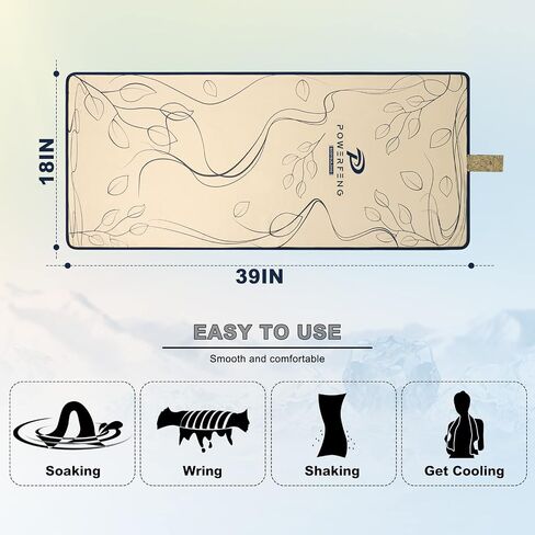 Cooling Towel for Neck Cold: Cool Sweat Rag for Gym Yoga Golf Running Workout - Ice Cloth Towels for Women Sports in Saudi Arabia