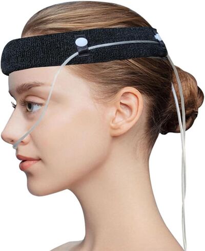 Comfort Oxygen Nasal Cannula Headband, Ear Protectors for Oxygen Tubing，Elastic Oxygen Cannula Headband to Prevent Ear Soreness (Black) in Saudi Arabia