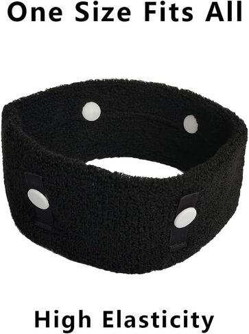 Comfort Oxygen Nasal Cannula Headband, Ear Protectors for Oxygen Tubing，Elastic Oxygen Cannula Headband to Prevent Ear Soreness (Black) in Saudi Arabia