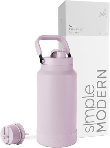 Simple Modern Trek Pivot | 40oz Flip Straw Tumbler with Handle | Water Bottle & Boot | Interchangeable Straw & Chug Lids | Insulated Stainless Steel Jug | Gym Sports Outdoors | Raspberry Vibes in Saudi Arabia