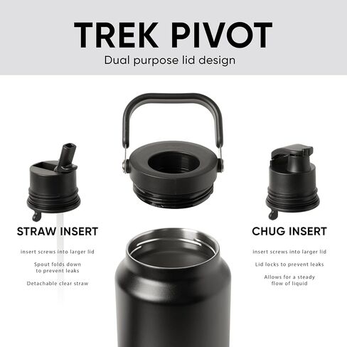 Simple Modern Trek Pivot | 40oz Flip Straw Tumbler with Handle | Water Bottle & Boot | Interchangeable Straw & Chug Lids | Insulated Stainless Steel Jug | Gym Sports Outdoors | Raspberry Vibes in Saudi Arabia