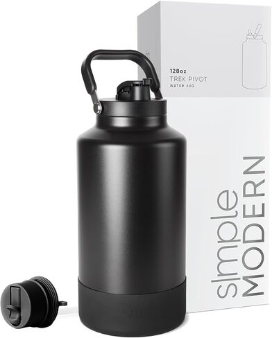 Simple Modern Trek Pivot | 40oz Flip Straw Tumbler with Handle | Water Bottle & Boot | Interchangeable Straw & Chug Lids | Insulated Stainless Steel Jug | Gym Sports Outdoors | Raspberry Vibes in Saudi Arabia
