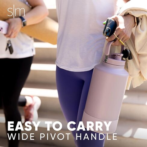 Simple Modern Trek Pivot | 40oz Flip Straw Tumbler with Handle | Water Bottle & Boot | Interchangeable Straw & Chug Lids | Insulated Stainless Steel Jug | Gym Sports Outdoors | Raspberry Vibes in Saudi Arabia