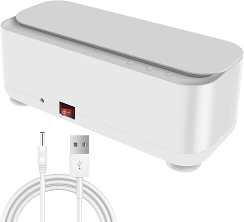 منظف ​​المجوهرات بالموجات فوق الصوتية، آلة تنظيف بالموجات فوق الصوتية 45000 هرتز مع 4 أكواب شفط، آلة تنظيف النظارات المحمولة شحن USB لنظارات العين والأقراط والخاتم وحزام الساعة والقلائد in Kuwait