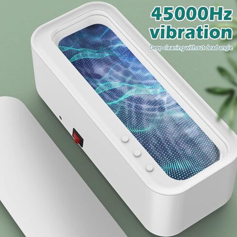 منظف ​​المجوهرات بالموجات فوق الصوتية، آلة تنظيف بالموجات فوق الصوتية 45000 هرتز مع 4 أكواب شفط، آلة تنظيف النظارات المحمولة شحن USB لنظارات العين والأقراط والخاتم وحزام الساعة والقلائد in Kuwait