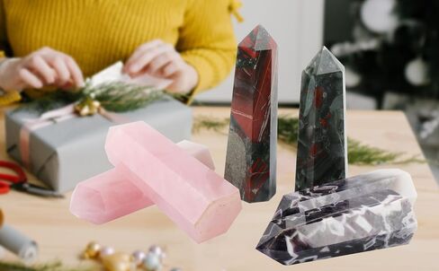 Large Fluorite Crystal Towers Green Purple Quartz Point Obelisk 6 Faceted Healing Crystal Stone Wand for Beginer Meditation Gift 1.7-2.2 Pound in Saudi Arabia