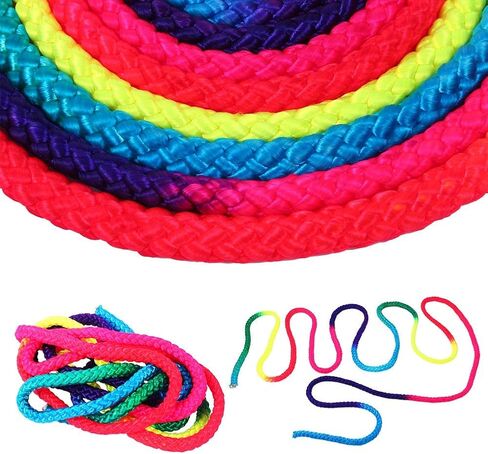 Dioche Gymnastics Art Rope, Rainbow Color Rhythmic Gymnastics Rope Sports Competition Arts Training Jump Rope Gymnastic Skipping Rope in Saudi Arabia