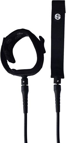 NIXY بطول 10 أقدام مقود SUP مستقيم - تصميم عالمي لركوب الأمواج والتجديف بالوقوف يناسب جميع أشكال وأحجام الألواح، ملحق أمان أساسي، حزام كاحل مبطن in Kuwait