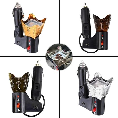 Car Electric Incense Burner, Car Aromatherapy Diffuser, Vehicle Incense Holder, Auto Electric Incense Dispenser, Automobile Fragrance Diffuser, Car Scent Diffuser, Electric Incense Burner for Cars in Saudi Arabia